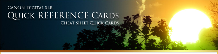 for CANON DSLR CHEAT SHEET CARDS All Models T7i T6i SL3 SL2 90D 80D ...